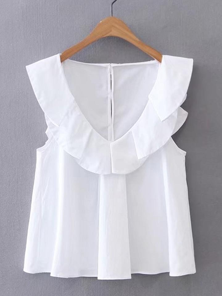 Shein V-neckline Cap Sleeve Top
