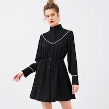 Shein Contrast Binding Shirt Dress