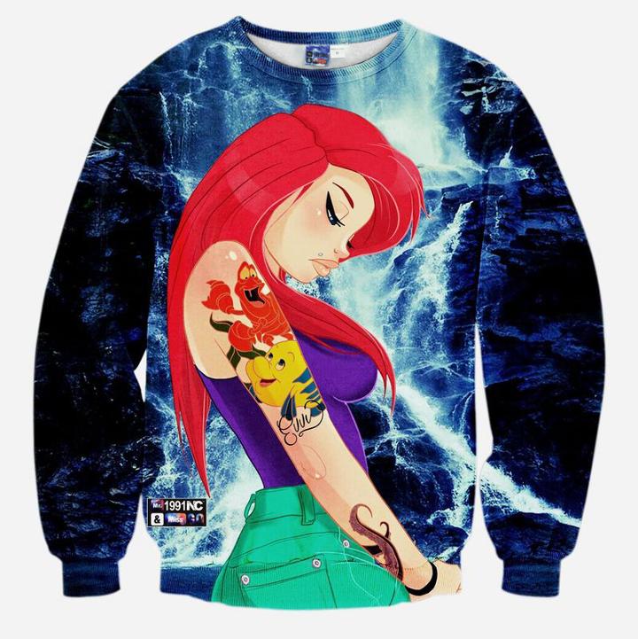 Shein Cartoon Printing Sweatshirts