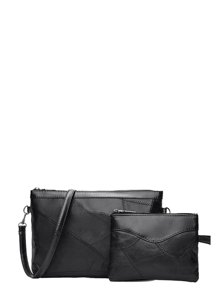 Shein Seam Detail Clutch Bag 2pcs