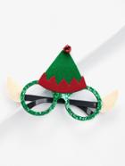 Shein Christmas Hat Sequin Glasses Frame