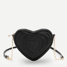 Shein Heart Shaped Chain Crossbody Bag