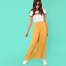 Shein Pleated Panel Wide Leg Pants