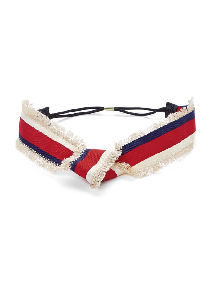 Shein Frayed Trim Knot Headband