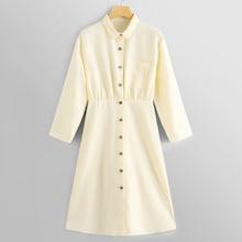 Shein Pocket Patched Buttoned Shirt Dress