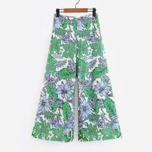 Shein Foliage Print Culotte Pants