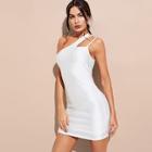 Shein One Shoulder Silky Fitted Dress