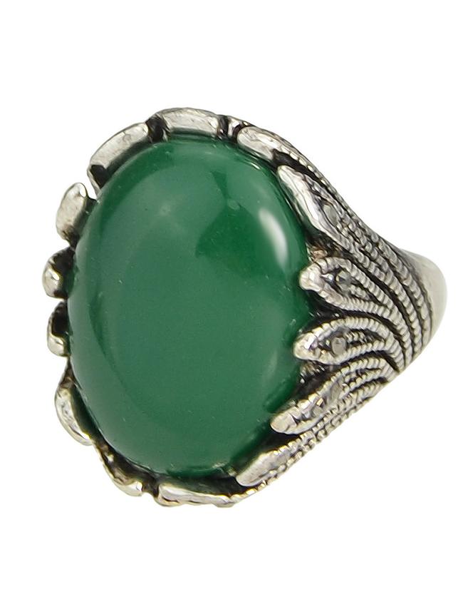 Shein Green Single Big Stone Ring