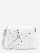 Shein Star & Studded Detail Flap Saddle Bag