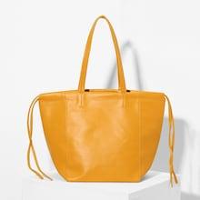Shein Drawstring Detail Pu Tote Bag