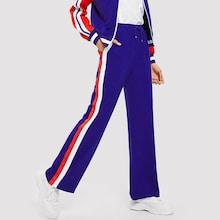 Shein Striped Zip Side Sweatpants