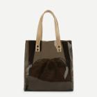 Shein Pvc Tote Bag With Inner Pouch