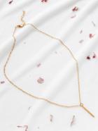 Shein Gold Bar Pendant Chain Necklace