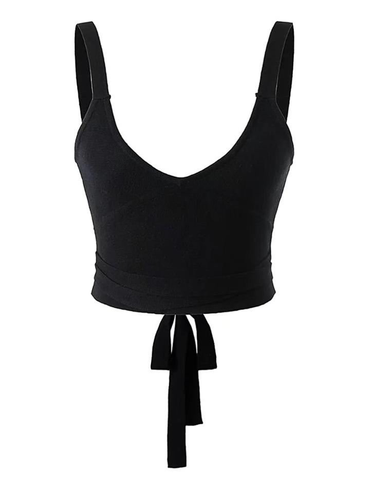 Shein Lace Up Back Tank Top