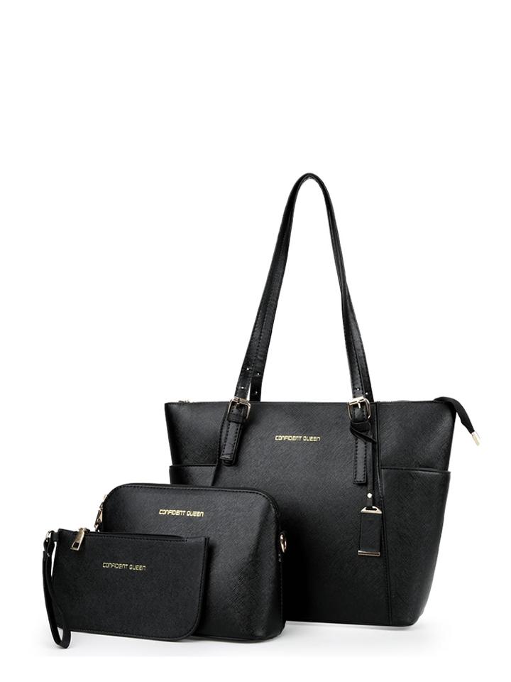 Shein Winged Tote Bag With Adjustable Strap 3pcs