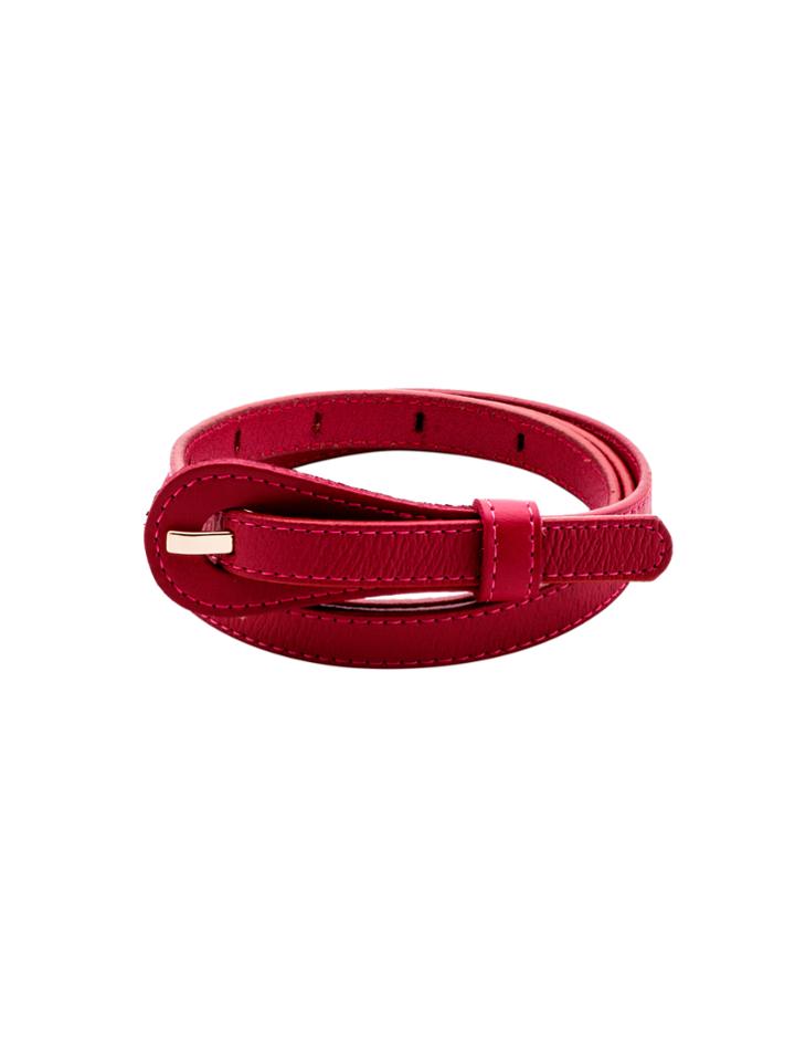 Shein Hot Pink Buckled Simple Skinny Belt