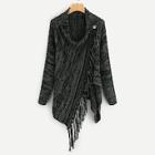 Shein Button And Fringe Detail Jumper