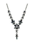 Shein Black Elegant Flower Wedding Necklace For Women