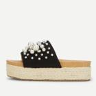 Shein Faux Pearl Decorated Flatform Sandals