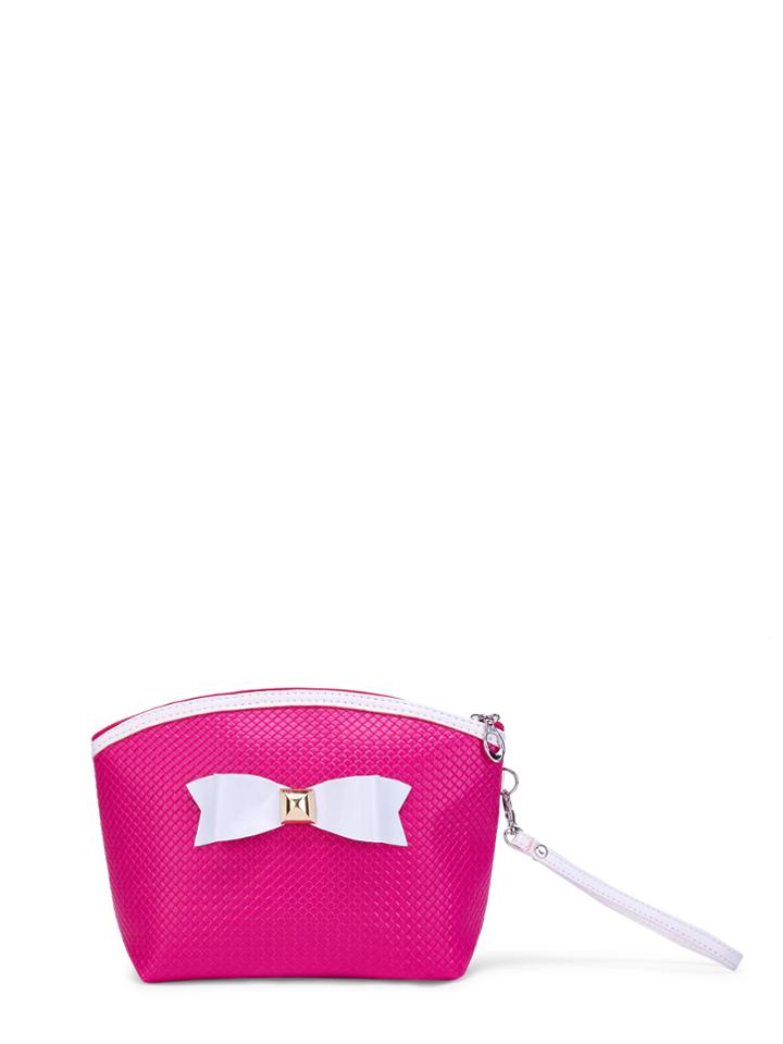 Shein Bow Zipper Pouch With Wristlet