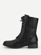 Shein Lace Up Studded Boots