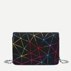 Shein Geometric Print Flap Chain Bag