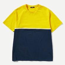 Shein Men Color Block Solid Tee