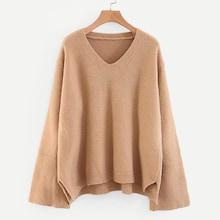 Shein V Neckline High Low Jumper
