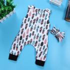 Shein Boys Ornate Print Contrast Hem Jumpsuit
