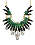 Shein Green Gemstone Beautiful Necklace