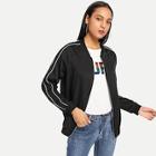 Shein Contrast Tipping Raglan Sleeve Jacket