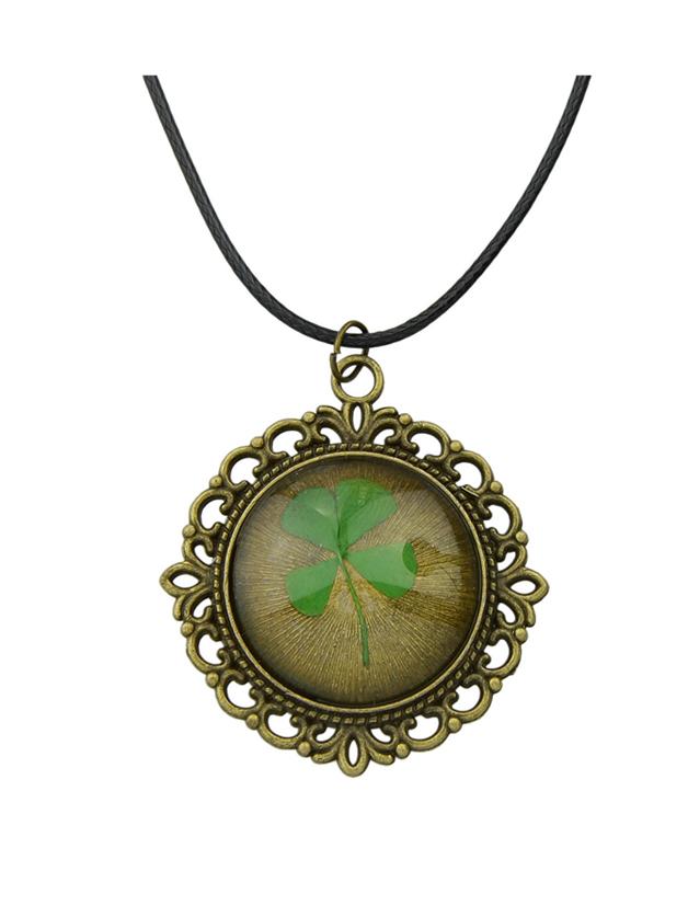 Shein Vintage Design Big Flower Pendant Long Necklace