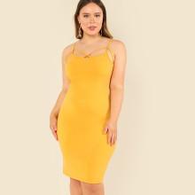 Shein Plus Strappy Neck Cami Dress