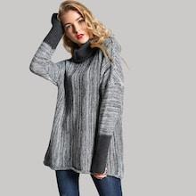 Shein Space Dye High Neck Sweater