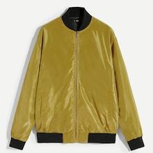 Shein Men Contrast Trim Bomber Jacket