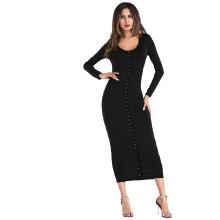 Shein Button Front Longline Dress