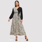 Shein Cheetah Print Self Tie Dress