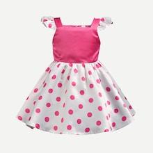 Shein Toddler Girls Polka Dot Straps Dress