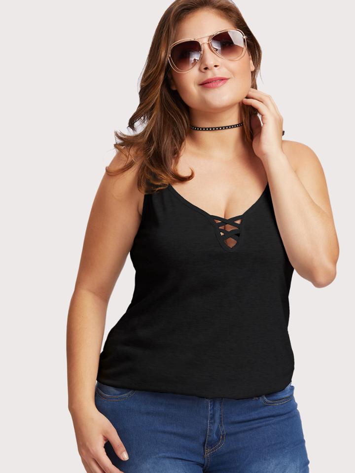 Shein Lace Up Cami Top