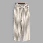 Shein Contrast Stripe Belted Pants