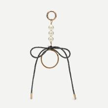 Shein Faux Pearl & Knot Design Bag Accessory