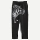 Shein Men Drawstring Waist Animal Pants