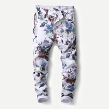 Shein Men 3d Floral Print Jeans