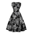 Shein Floral Print V Neckline Dress