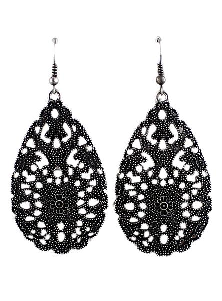 Shein Fashion Black Hollow Out Earring