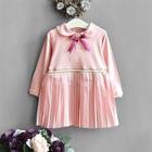 Shein Toddler Girls Bow Tie Pleated Dress