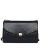 Shein Faux Leather Turnlock Flap Chain Strap Bag