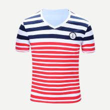 Shein Men Patched Detail Striped T-shirt