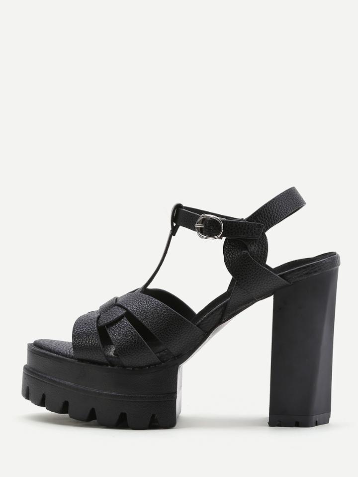 Shein Strappy Platform High Heeled Sandals