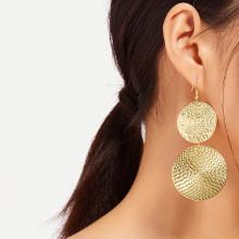 Shein Layered Disc Drop Earrings